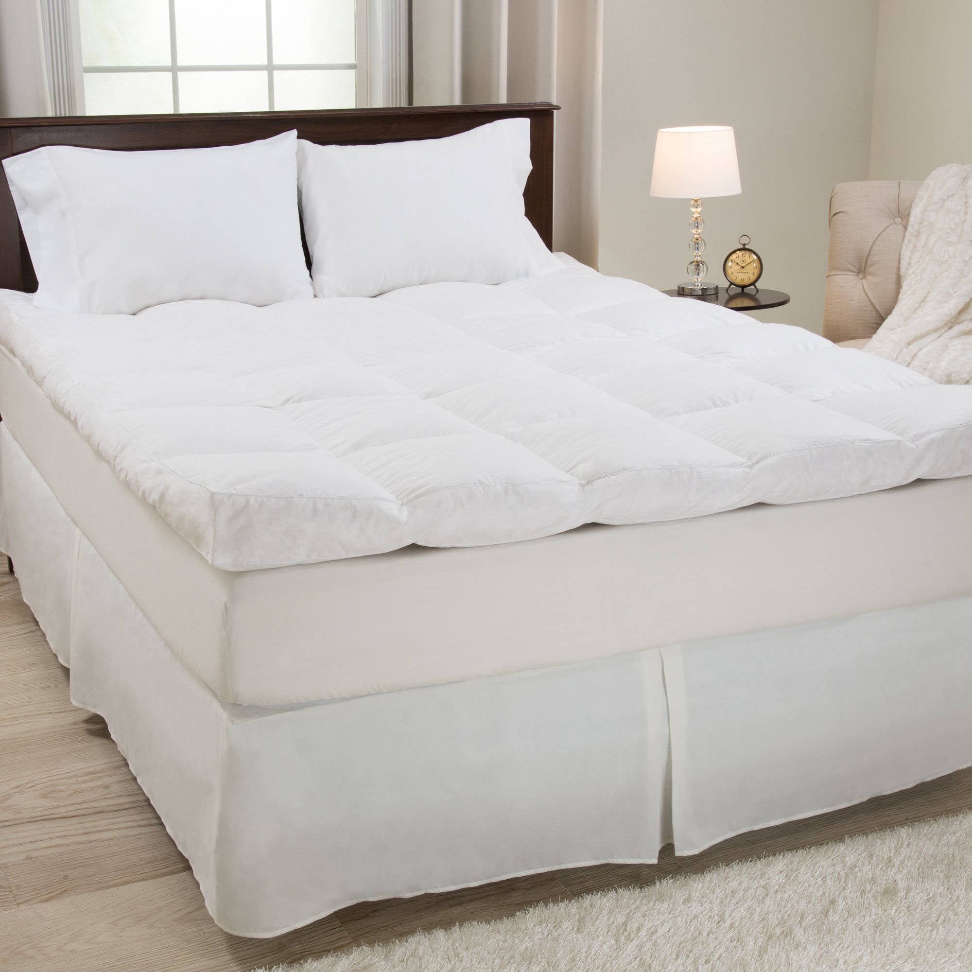 Bluestone King-Size Pillow Top Mattress Topper with 4-Inch Gusset ...