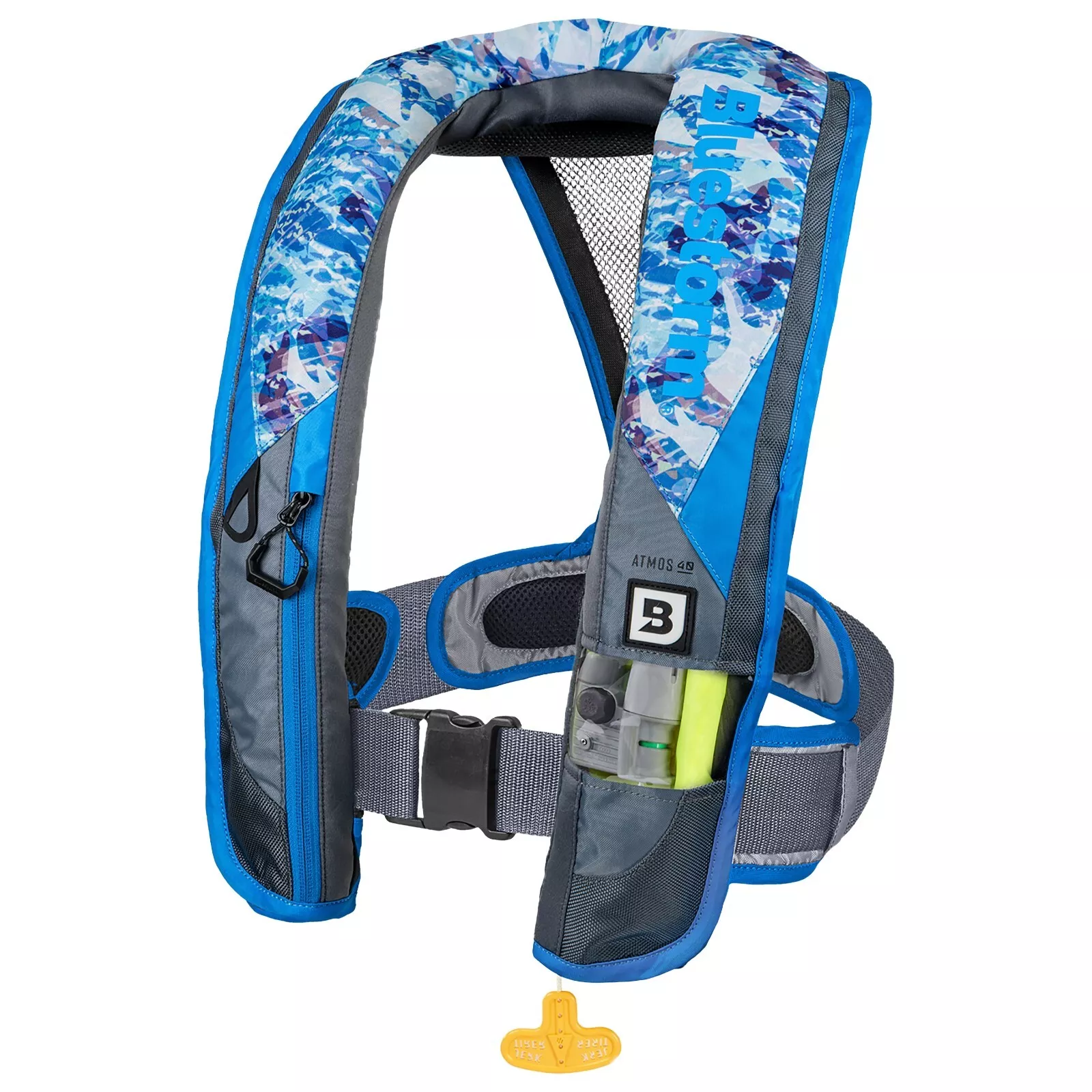 Bluestorm Atmos 40 Inflatable AUTO Life Jacket USCG Type 2 PFD, Coastal Blue