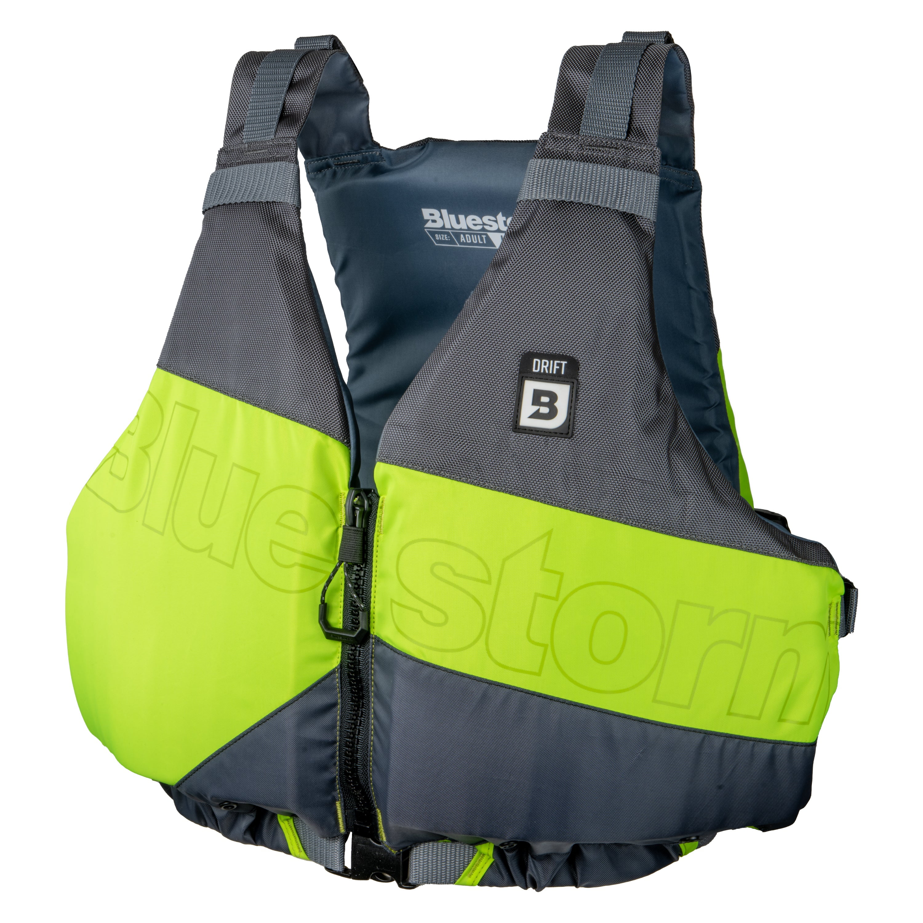 BLUESTORM Drift Kayak Life Jacket (PFD) | Fully Adjustable | Universal Sized | US Coast Guard Approved | for Kayaking, Paddling, SUP, Fishing and More
