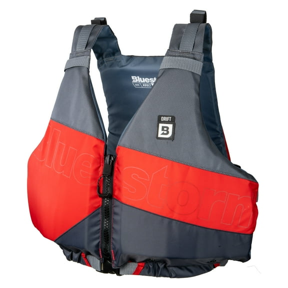 BLUESTORM Drift Kayak Life Jacket (PFD) | Fully Adjustable | Universal Sized | US Coast Guard Approved | for Kayaking, Paddling, SUP, Fishing and More