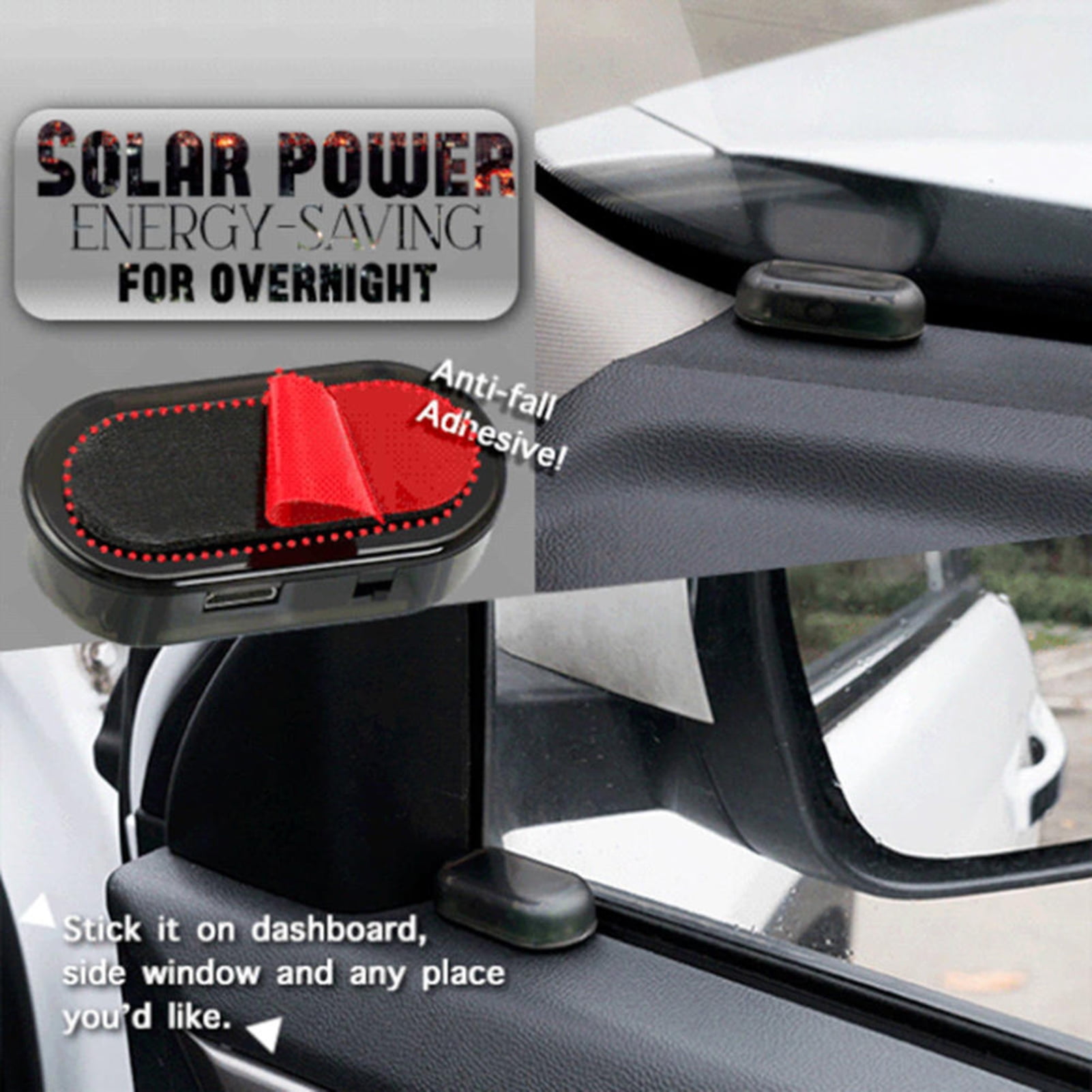 ✪ Universal Car Fake Solar Power Alarm Lamp Security System