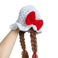 thumbnail image 1 of Bluethy Baby Girls Braided Wig Woolen Yarn Knitted Hat Sunflower Cherry Cap Photo Prop, 1 of 10
