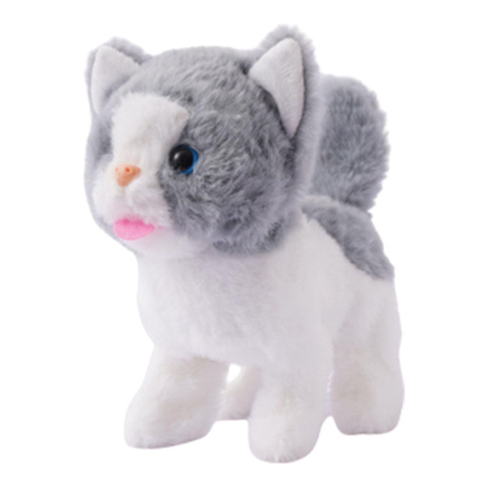 Bluethy Cat Dog Plush Toy Will Bark Walk Tail Wagging Lovely Kitten