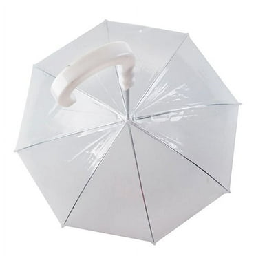 Bluethy Dog Walking Waterproof Clear Cover Built-in Leash Rain Sleet Snow Pet Umbrella