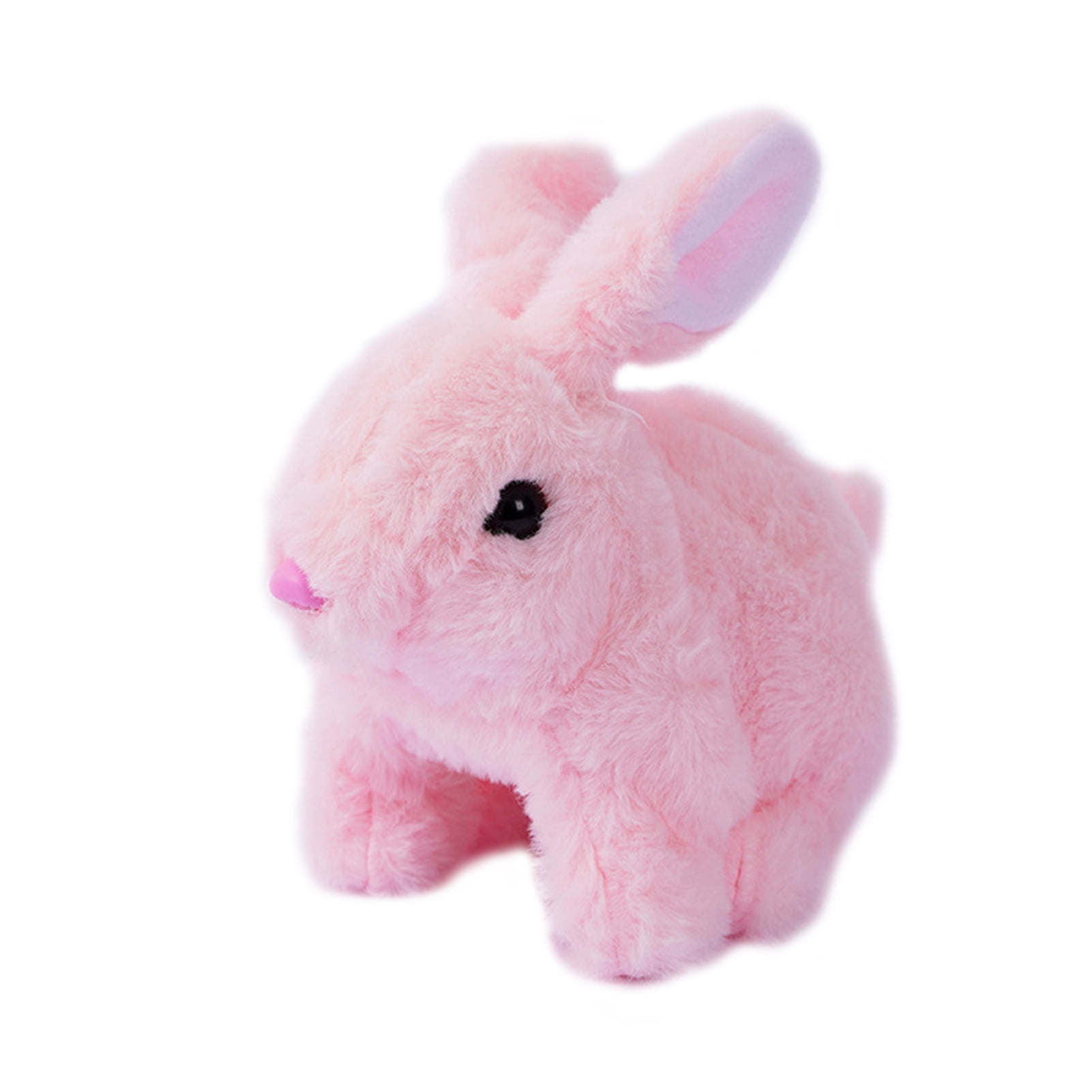 Heartbeat Anxiety Rabbit Plush Stuffed Bunny Behavior Comfort Toy with Pulse in Pink