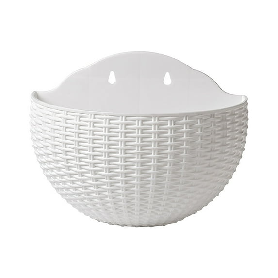 Bluethy Flower Pot Exquisite Wall-mounted Plastic Wall Hanging Basket Flowerpot for Garden