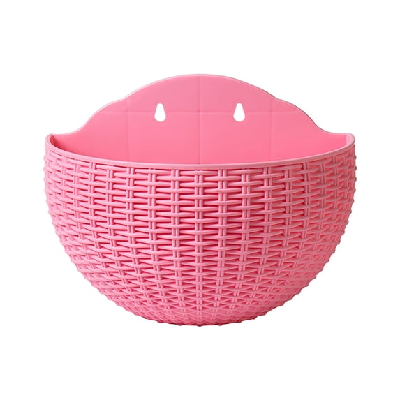 Bluethy Flower Pot Exquisite Wall-mounted Plastic Wall Hanging Basket Flowerpot for Garden