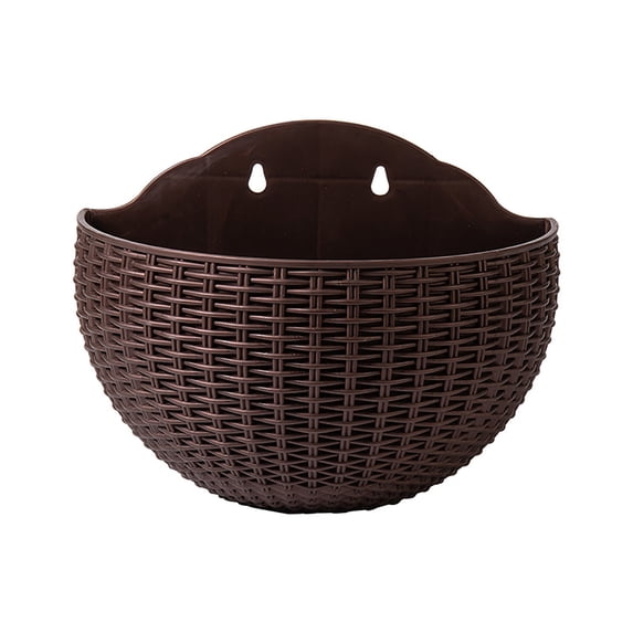 Bluethy Flower Pot Exquisite Wall-mounted Plastic Wall Hanging Basket Flowerpot for Garden