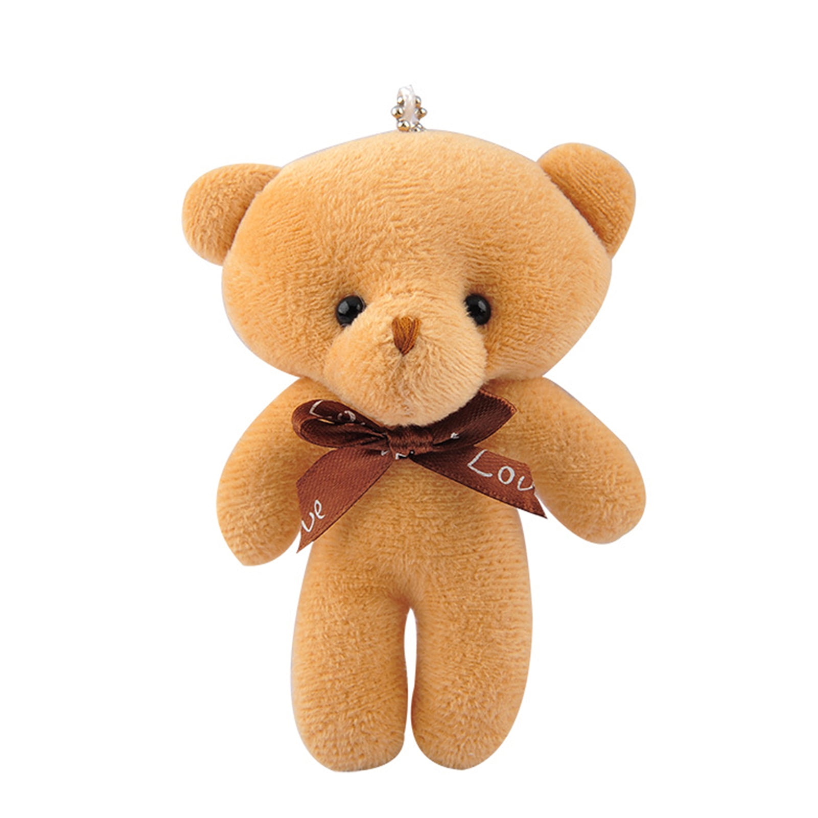 Bluethy Plush Pendant Bear Shape Cute Face Lovely Mini Plush Conjoined Bear  Toys Pendant Birthday Gift