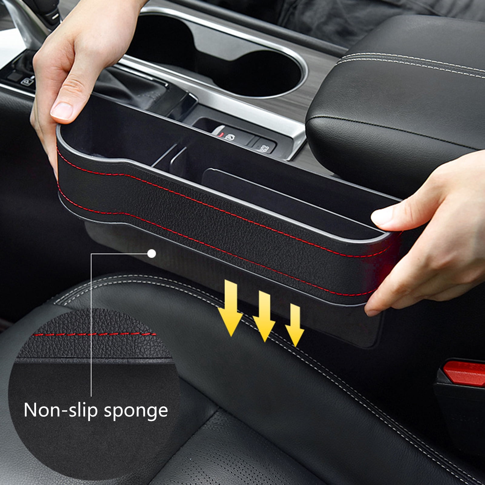 PU Car Seat Gap Filler Organizer Slot Plug Car Seats Side Strip Car Seat  Gap Plug