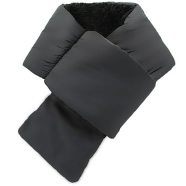 Bluethy Winter Scarf Thickened Padded Plush Windproof Cold-resistant Stay Warm Solid Color Unisex Outdoor Neck Wrap Clothes Accessory