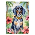 thumbnail image 1 of Bluetick Coonhound Luau Garden Flag 11.25 in x 15.5 in, 1 of 2