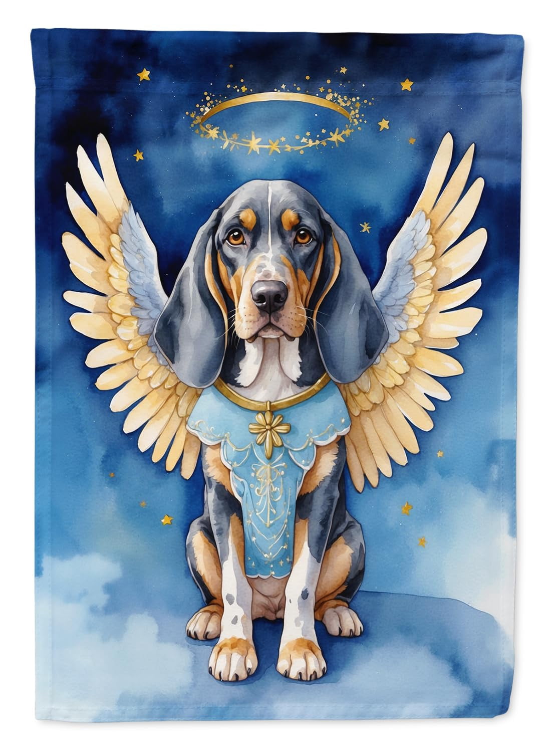 Bluetick Coonhound My Angel Garden Flag 11.25 in x 15.5 in