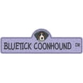 thumbnail image 1 of Bluetick Coonhound Street Sign | Indoor/Outdoor | Dog Lover Funny Home Décor for Garages, Living Rooms, Bedroom, Offices | SignMission personalized gift | 36" Wide, 1 of 5