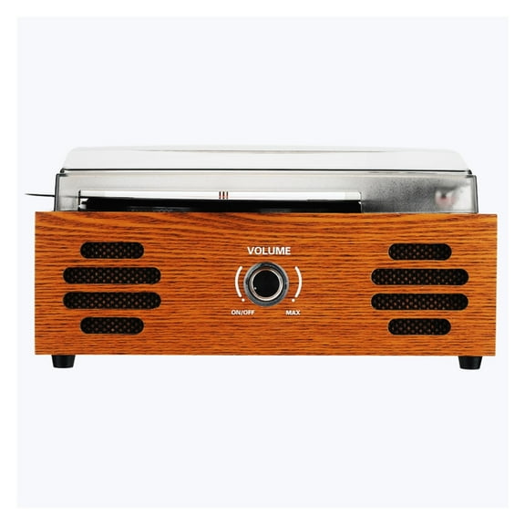 Bluetooth 3-Speed Stereo Turntable Phono LP Vinyl Record Player with Remote Control Built-in USB/SD Player FM Radio and Speakers ,Accurate Channel Search