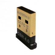 Bluetooth 4.0 USB Adapter Gold Plated Micro Dongle 33ft/10m Compatible with Windows 10,8.1/8,7,Vista, XP, 32/64 Bit for Desktop , Laptop, computers