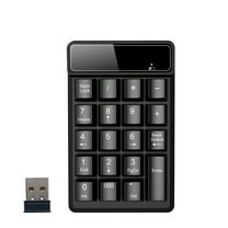 Bluetooth 4.0 Wireless Numeric Keypad - 19 Keys, 2.4GHz, 10m Range, USB Receiver, Power-Saving, for Laptop/Desktop