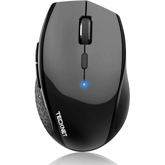 Bluetooth , 4800 DPI Wireless , 2-Year Battery 6 Adjustable DPI, 6 Buttons Compatible with Laptop/Windows/Computer - Black