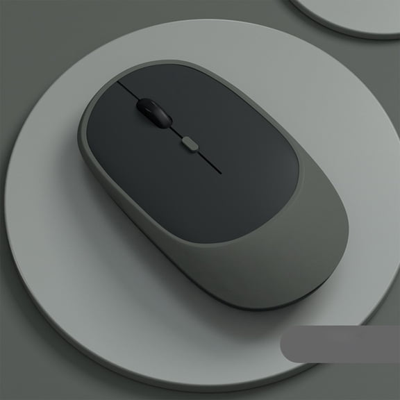Bluetooth 5.0 + 2.4G Wireless Mouse, Noiseless Rechargeable Computer Mouse – Dual Mode Portable USB Mouse for PC, Laptop, Tablet, Mac – 180mAh Battery, 33ft Range