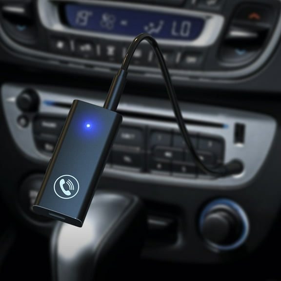Bluetooth 5.0 Audio Receiver, Low Latency Transmission, 3.5mm AUX Output, Long Playback Time, Wide Device Compatibility, Wireless Audio Adapters for Car Stereos Home Speakers