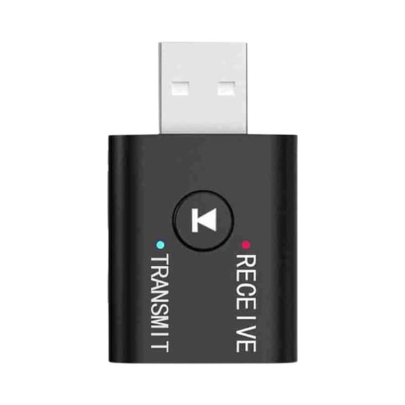 Bluetooth 5.0 Audio Transmitter and Receiver Adapter with 3.5mm Aux Cable for Car Home Stereo System