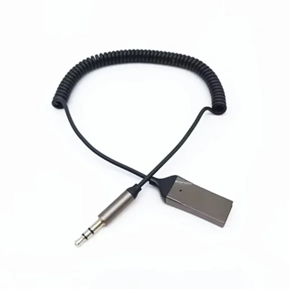 Bluetooth 5.0 Aux Audio Adapter Cable Car 3.5Mm Jack Music Handsfree Receiver