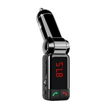 Bluetooth FM Transmitter for Car, Wireless Bluetooth 5.0 Car Adapter, MP3 Audio Player for Car with LCD Display, Support USB Flash Drive and Hands-Free Calling Suitable for Cars Trucks RVs ect