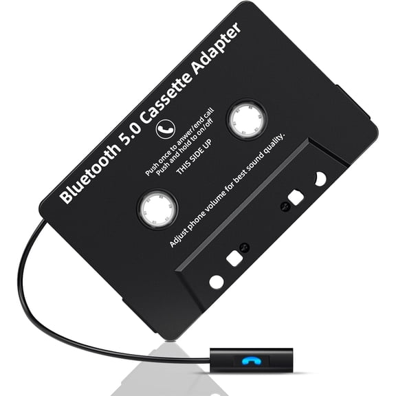 Bluetooth 5.0 Cassette Aux Adapter Car Audio Bluetooth Wireless Cassette Receiver Tape Player With Hands-Free Calling