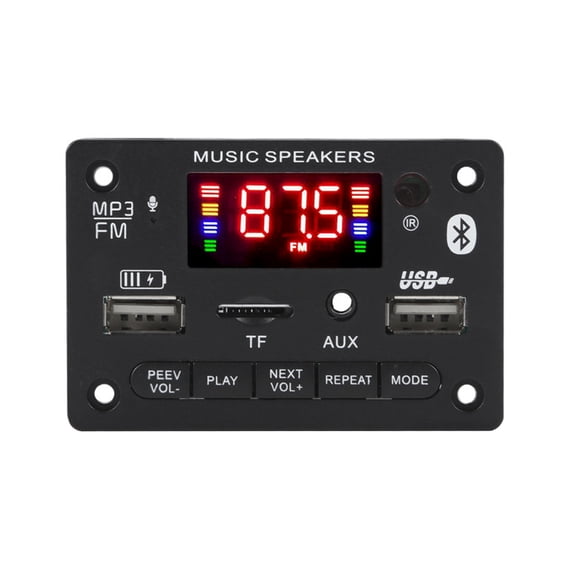 Bluetooth 5.0 Decoder Board Car Radio Module MP3 Multi-Function MP3 Player with Recording Rc
