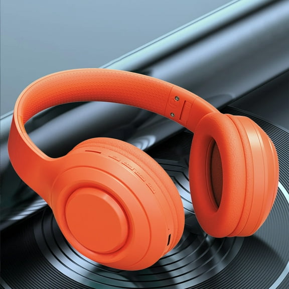 Bluetooth 5.0 Headphones Foldable Over Ear Subwoofer Wireless 18h Battery Noise Cancelling Built In Mic Soft Earmuffs Headset for Music Call Gaming Adjustable Comfort