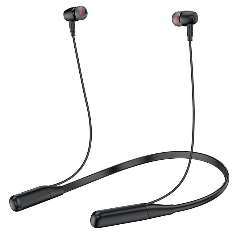 Bluetooth 5.0 Headphones Wireless Sports Earphones Bass HD Stereo Neckband Design IPX5 Waterproof Sweatproof in Ear Earbuds w Mic CVC6.0 Noise Cancelling Headsets 7 Hours Battery for Workout Gym Walma...