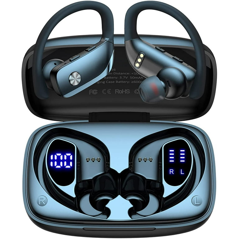 Bluetooth 5.0 Headset TWS Wireless Sports Earphones Earbuds Bass Stereo Noise Cancelling Headphones Ear Hook