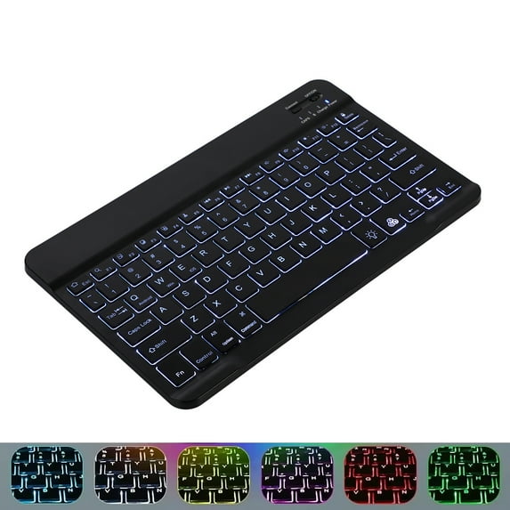 Bluetooth 5.0 Keyboard Mini Keyboard Wireless Keyboard RGB Backlit Keyboard Rechargeable Keyboard For IOS Android Windows iPad