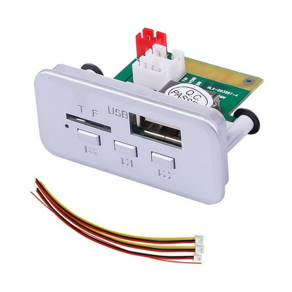 Bluetooth 5.0 MP3 WMA APE Decoding Board Car Audio USB TF FM Radio Handsfree Module MP3 Player for Speaker 12V