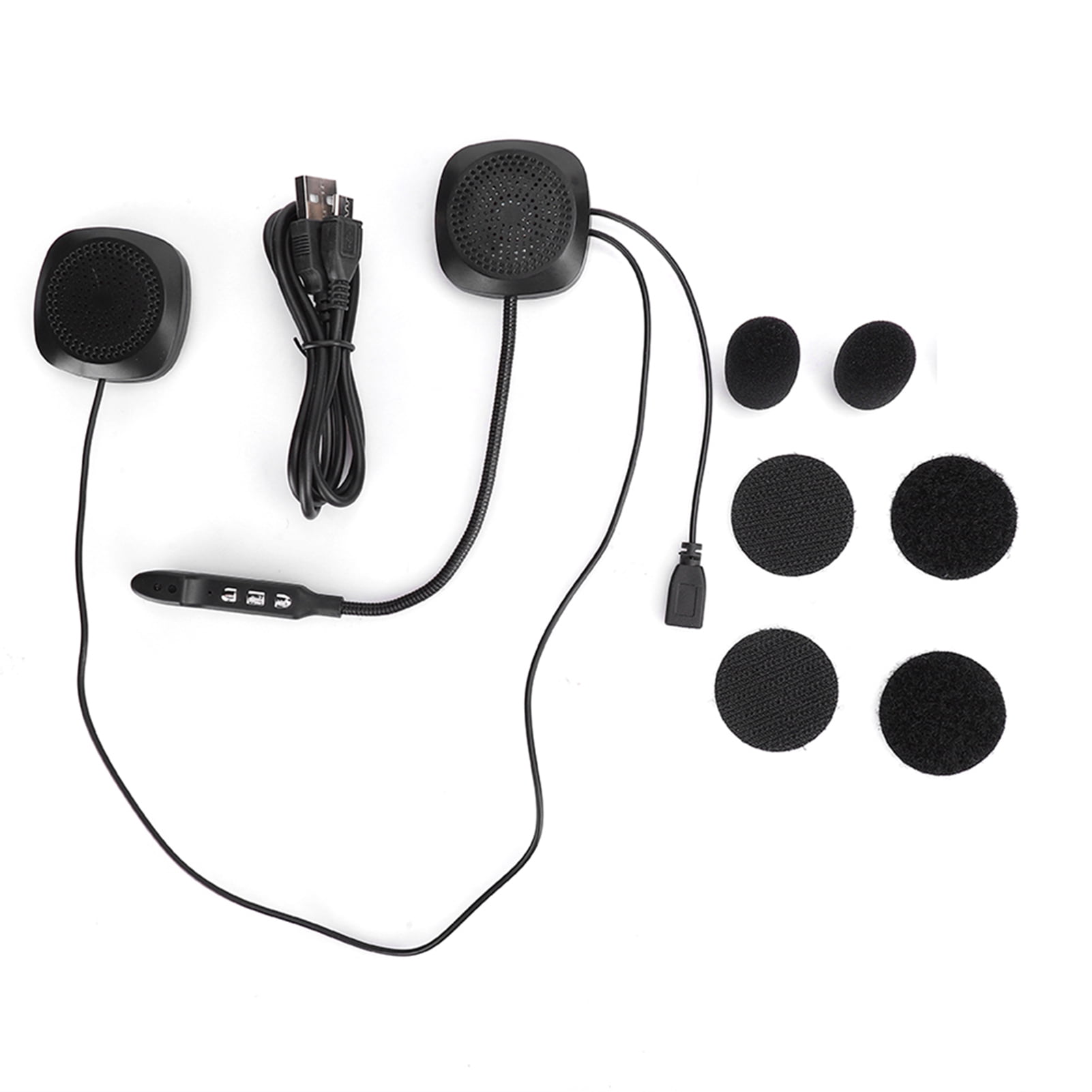 Bluetooth 5.0 Motorcycle Helmet Headset Stereo Hands Free Call Headphone with Mic