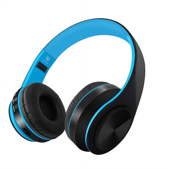 Bluetooth 5.0 Over-Ear Headphones – 4-in-1 Playback (TF/FM/AUX), 6-10H Battery, Hands-Free Calls