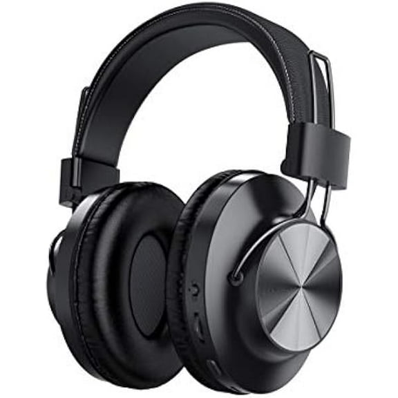 Bluetooth 5.0 Over- Ear Wireless Headphones 30 Hours Battery, FM Radio, MP3 Player, Micro SD/TF with 40mm Deep Bass Drivers, Premium Microphone Built-in Headset, Foldable, Comfortable, Mowing