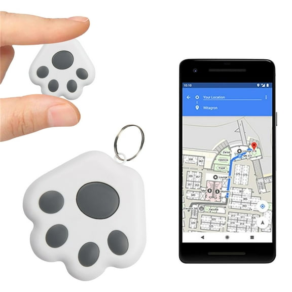 Bluetooth 5.0 Pet Tracker and Key Finder - Portable Mini GPS Locator for Cats, Dogs, and Kids, Wireless Anti-Loss Device for Mobile