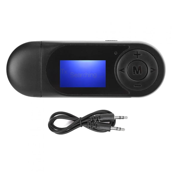 Bluetooth 5.0 Receiver Transmitter LCD with Screen 2 In 1 USB Wireless Adapter for PC/TV
