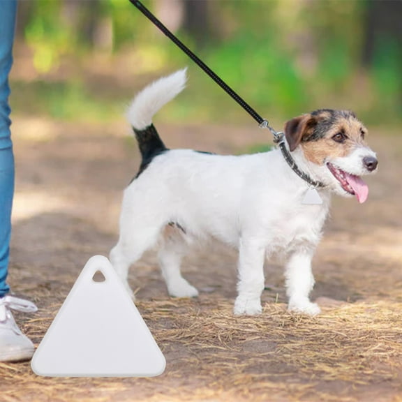 Bluetooth 5.0 Smart Anti-Loss Device for Pet, Keys, Wallets - Compact GPS Tracker with Wireless Camera Function and Long Battery Life White