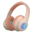 thumbnail image 1 of Bluetooth 5.0 Subwoofer Head-Mounted Foldable Headphones, Built-in Mic, Wireless Call, Stereo Noise Cancellation, Soft Earmuffs, Rose Gold, 40MM Coil, 600mAh Battery, 12H Call, 10m Distance, 1 of 1