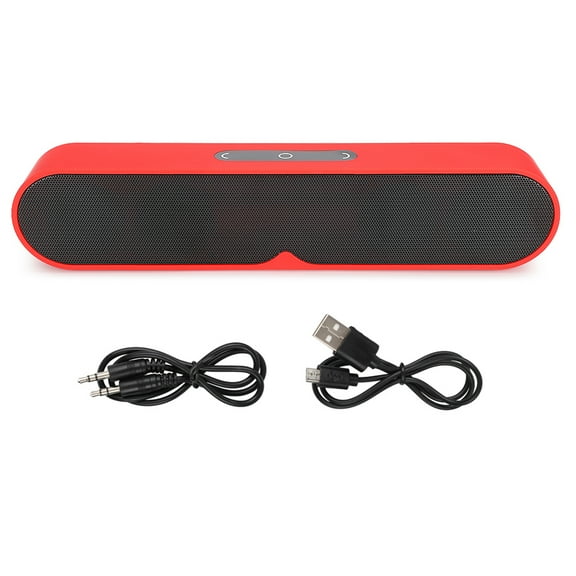 Bluetooth 5.0 Touch Speaker Wireless Desktop Long Standby Time Music Player Red