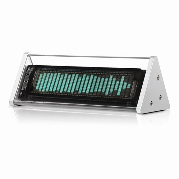 Bluetooth 5.0 VFD Clock Music Spectrum Display Screen Sound Level Meter 3.5mm AUX Audio Switcher Box