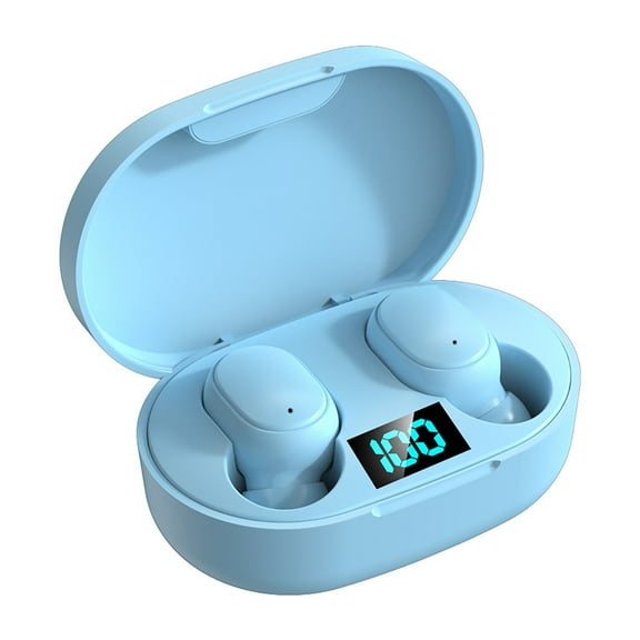 Bluetooth 5.0 Wireless Earbud Headset with Portable Charging Box LED Display Button Control