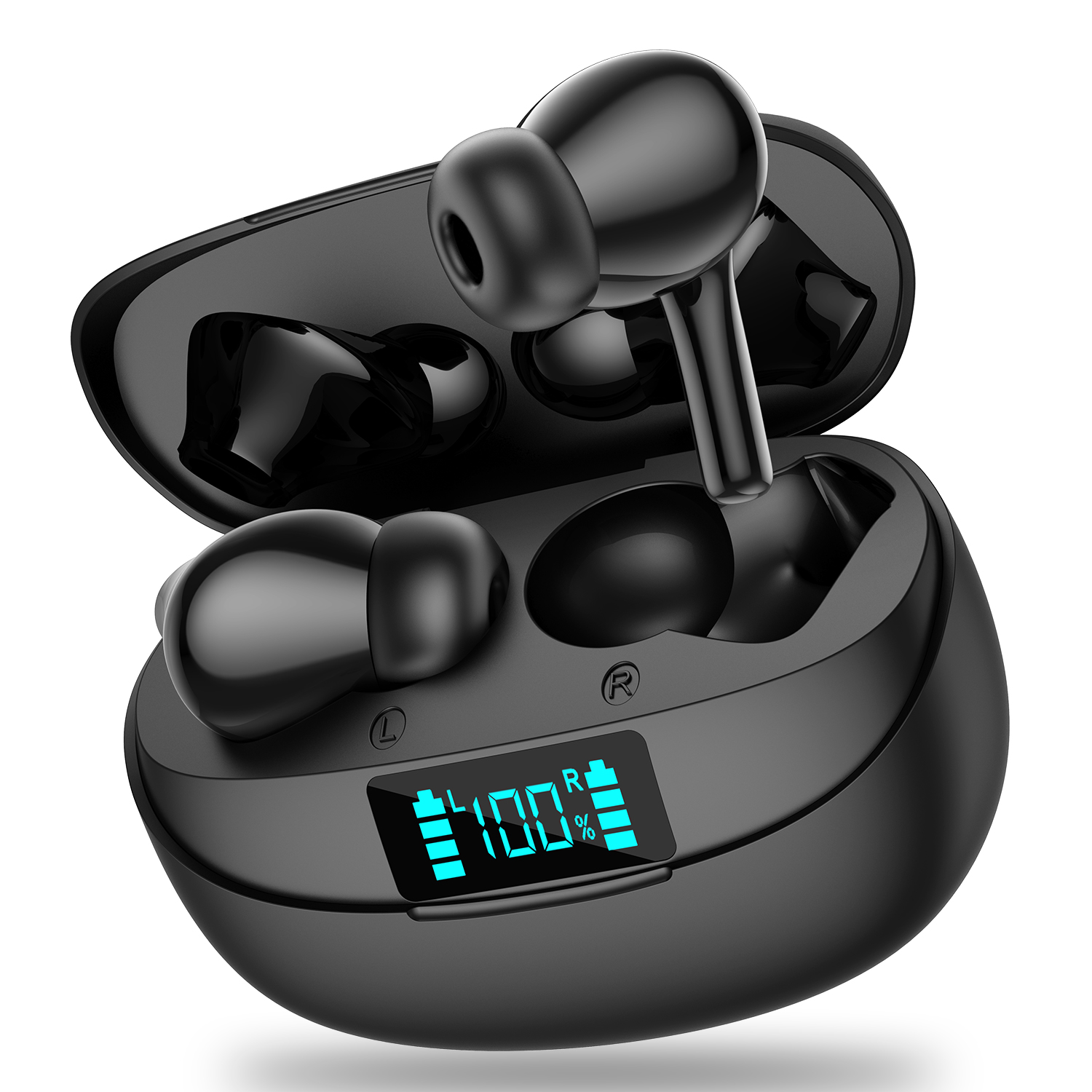 Bluetooth 5.0 Wireless Earbuds, InEar Headphones with Microphone Touch