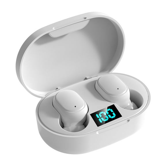 Bluetooth 5.0 Wireless Headset - Portable Charging Box with LED Display, True Wireless Earbuds, Deep Noise Reduction