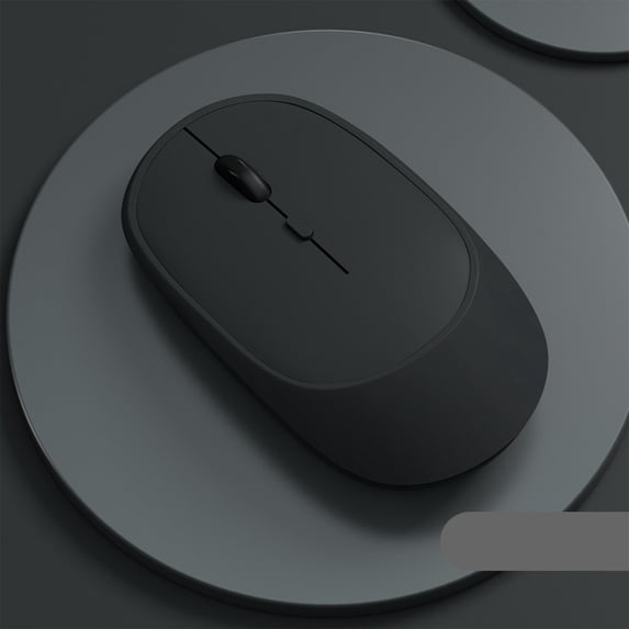 Bluetooth 5.0 Wireless Mouse, Rechargeable Noiseless Silent Click Portable Mouse with USB Receiver, for Laptop PC Tablet(Black)