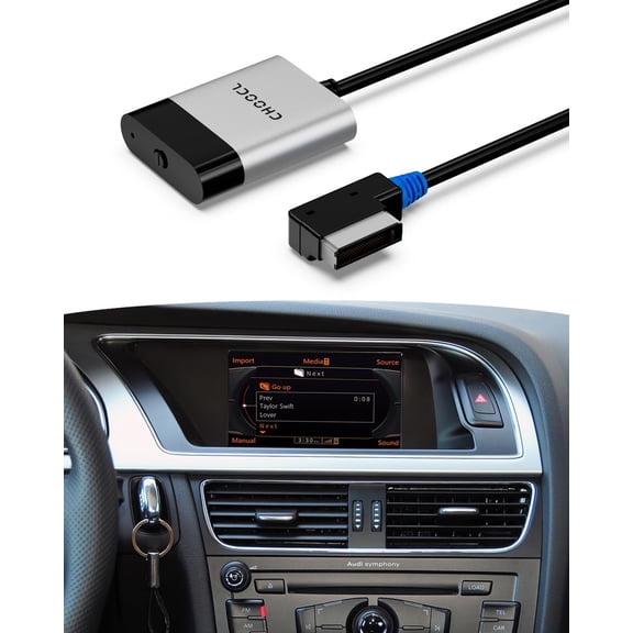 Bluetooth 5.0 aptX-HD Car Adapter Compatible for Audi AMI MMI, Mercedes Media Interface and Volkswagen MDI Connector (A2-Audi2G)