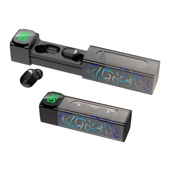 Bluetooth 5.1 Mini Earphones, In-ear Wireless Earbuds With High-definition Microphone, With Pull-out Charging Box, IP6 Waterproof- Heavy Bass