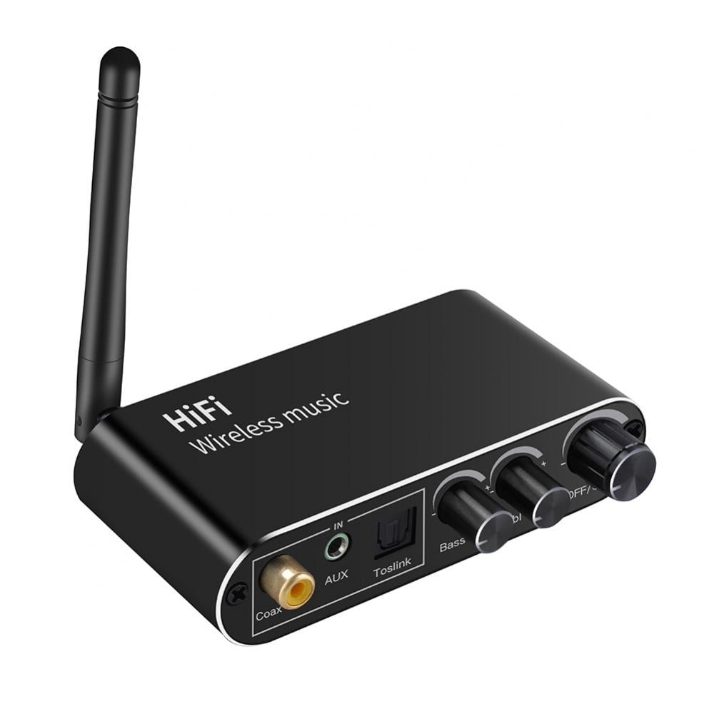 Bluetooth 5.1 Receiver Digital to Analog Audio Converter Coaxial Optical Fiber 3.5mm Aux Wireless Adapter Support USB Disk Walmart